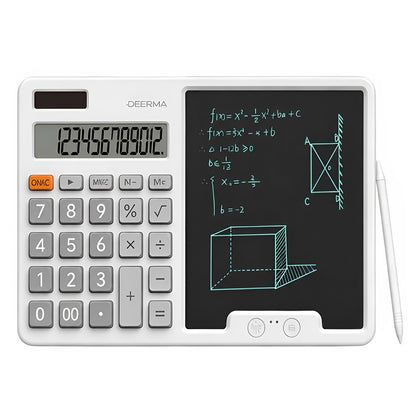 Stolní kalkulačka s psací tabulkou Deerma JX01, šedá