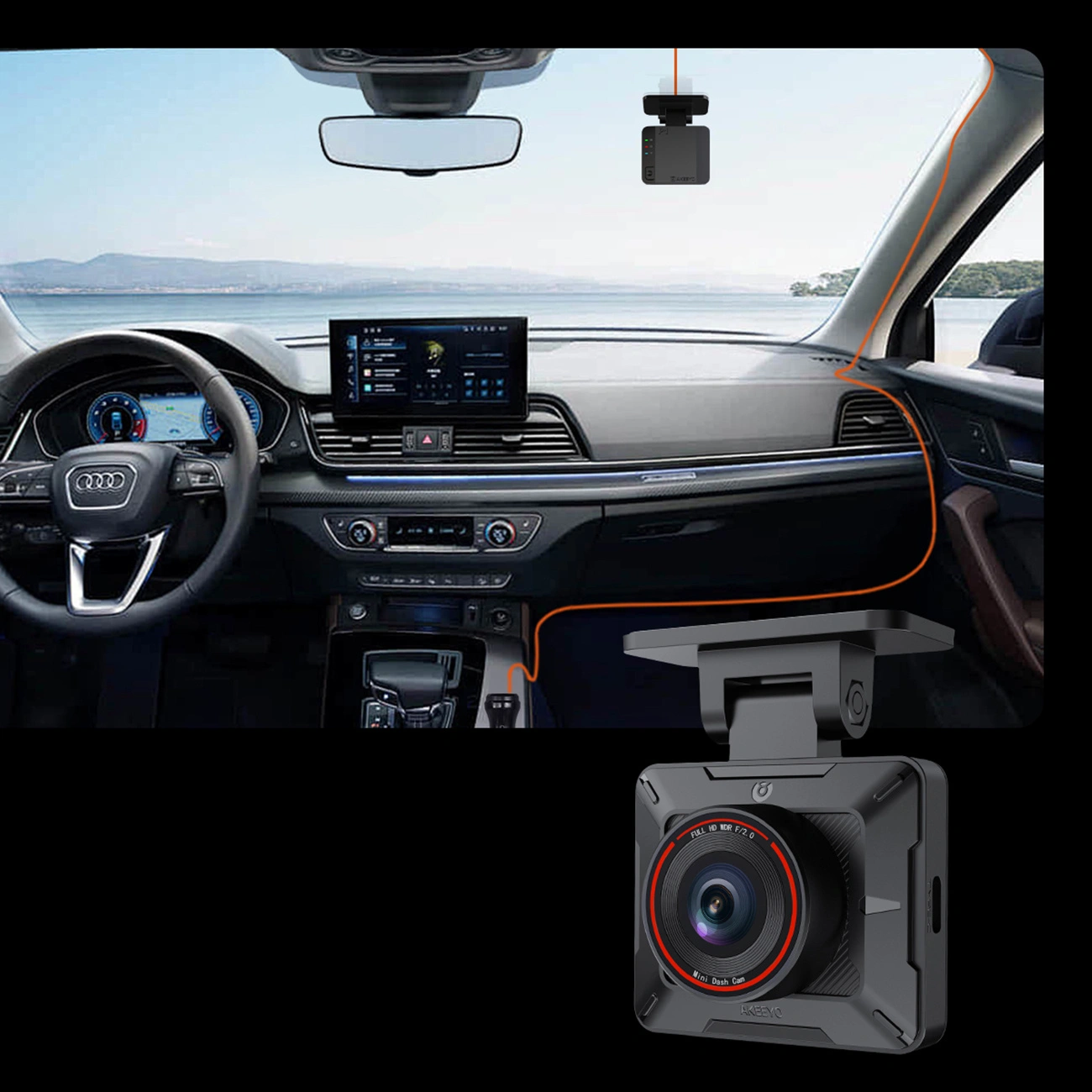 Autokamera Akeeyo P1, 1080P, Wi-Fi