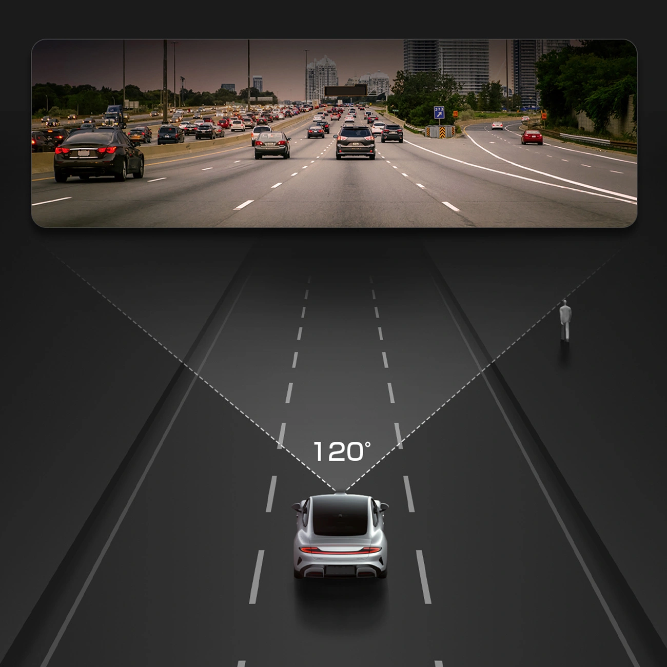 Autokamera Akeeyo P1, 1080P, Wi-Fi