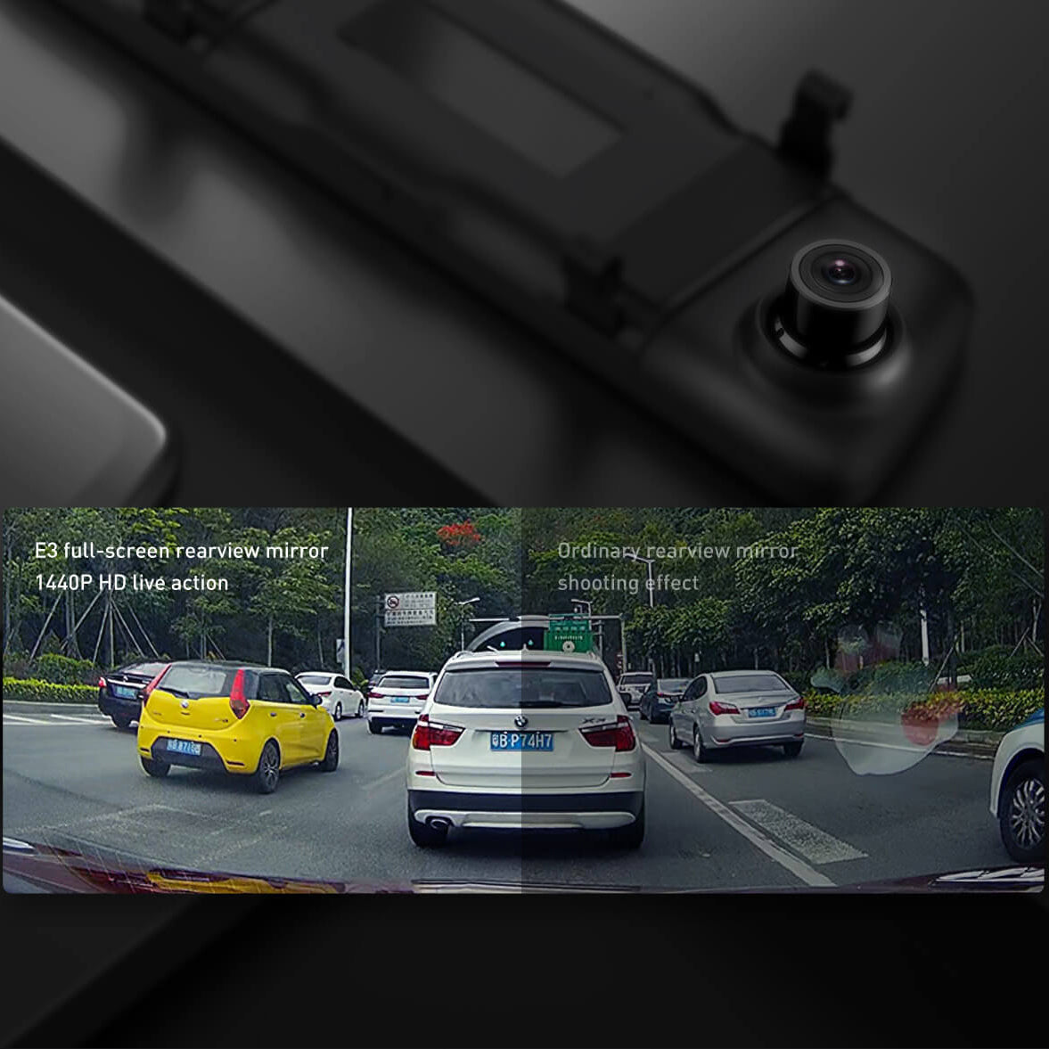 Auto kamera DDPAI mola E3, 2K, Wi-Fi