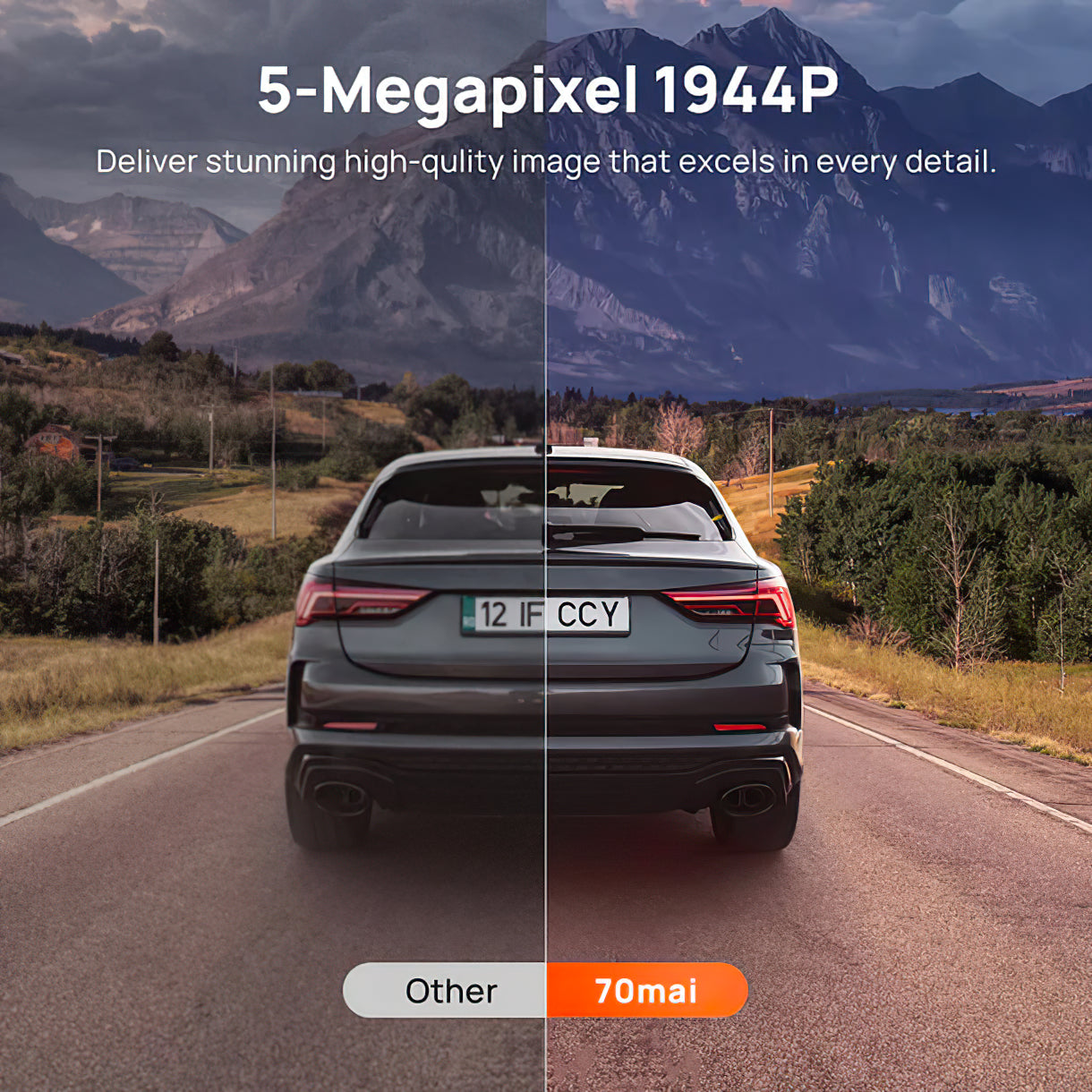 Auto Kamera Přední Zadní 70mai Dash Cam A510, 3K, GPS, Wi-Fi, Displej 2 palce