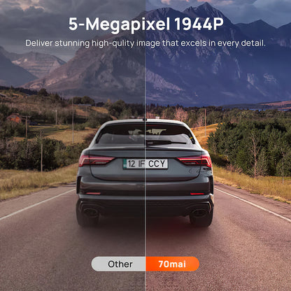 Auto Kamera Přední Zadní 70mai Dash Cam A510, 3K, GPS, Wi-Fi, Displej 2 palce