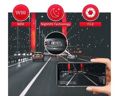 Přední a zadní autokamera DDPAI mola N3 Pro 2026, 1600P, Wi-Fi