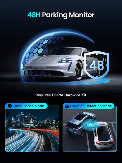 Auto kamera DDPAI Z50 Pro Dual, přední a zadní, 4K, Wi-Fi, GPS, displej 3 palce