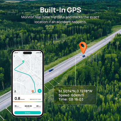 Auto Kamera Přední Zadní 70mai Dash Cam A510, 3K, GPS, Wi-Fi, Displej 2 palce