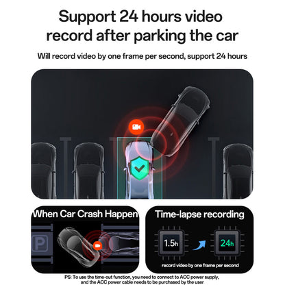 Auto kamera Yesido KM22, 1080P, Wi-Fi, Černá