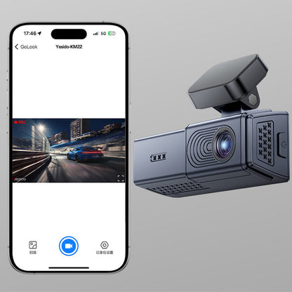 Auto kamera Yesido KM22, 1080P, Wi-Fi, Černá