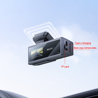 Auto kamera Yesido KM22, 1080P, Wi-Fi, Černá