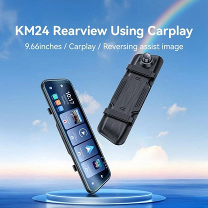 Auto kamera Yesido KM24 s Carplay / Android Auto, 4K, Displej 9.66 palce