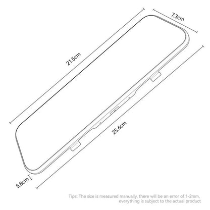 Auto kamera Yesido KM24 s Carplay / Android Auto, 4K, Displej 9.66 palce