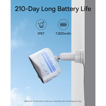 Kamera Baseus N1 pro dohled, Wi-Fi, 2K, IP67, venkovní, bílá S0TZ002130