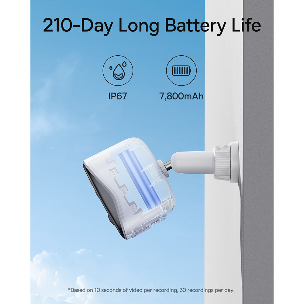 Bezpečnostní kamera Baseus N1, Wi-Fi, 2K, IP67, venkovní S0ST002130
