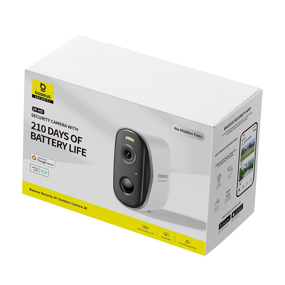 Bezpečnostní kamera Baseus N1, Wi-Fi, 2K, IP67, venkovní S0ST002130