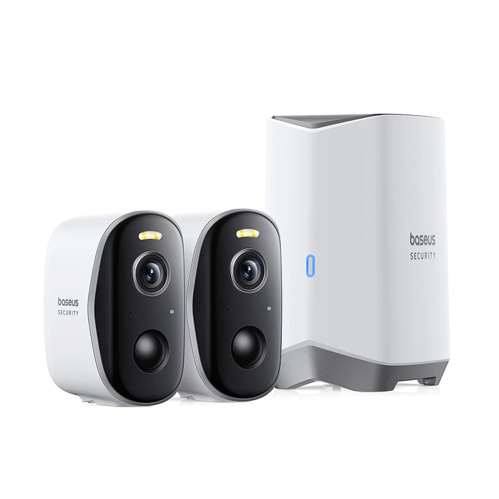 Kamera Baseus N1 pro dohled, Wi-Fi, 2K, IP67, venkovní, sada 2 kusy A00061900113-01