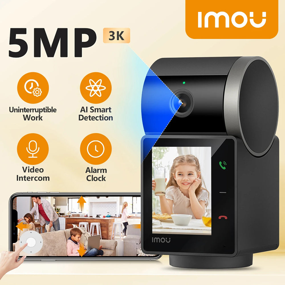 Kamera Imou Rex VT Pro, Wi-Fi, 3K, Interiér, Černá IPC-S2VBP-5M0WR
