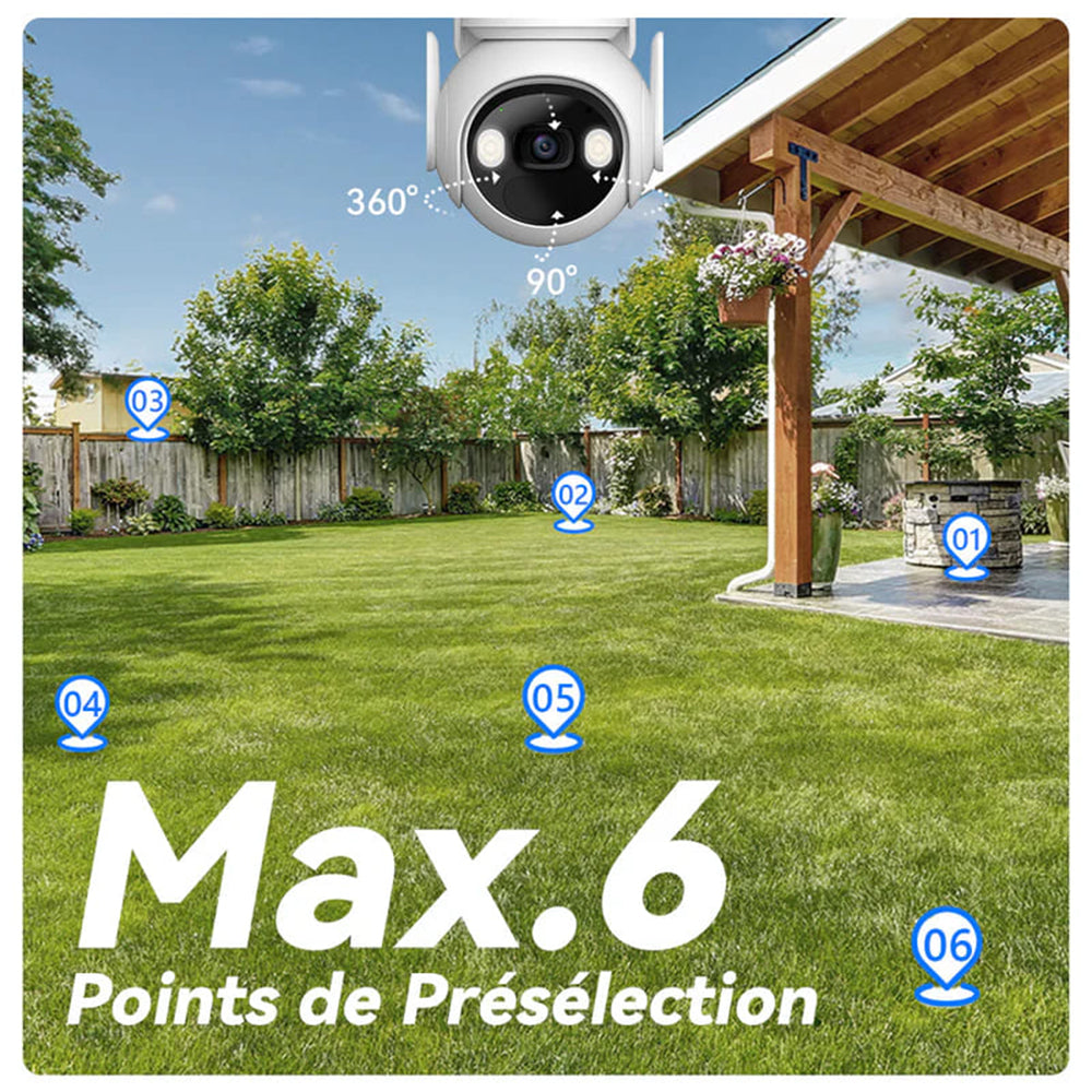 Kamera Imou Cell PT Kit, Wi-Fi, 2K, IP66, Solární panel, Venkovní, Bílá KIT/IPC-K9EP-3T0WE/FSP12-TYPEC