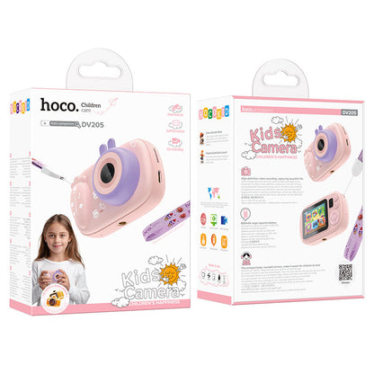 Digitální kamera HOCO DV205 Kids, 720P, 1MP, Růžová