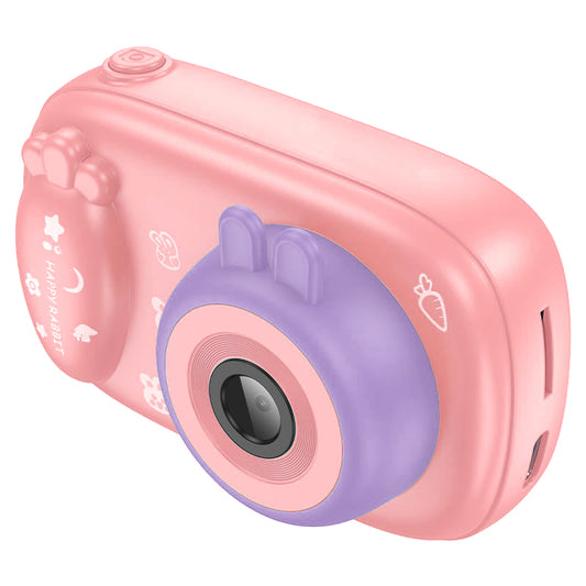 Digitální kamera HOCO DV205 Kids, 720P, 1MP, Růžová