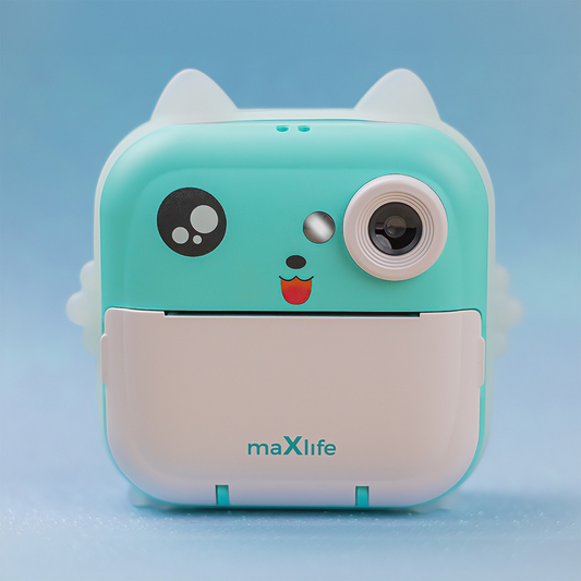 Digitální fotoaparát s tiskovou funkcí MaXlife MXPC-100 Kids, modrý