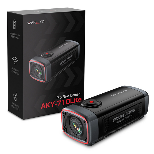 Sportovní kamera Akeeyo 710 Lite pro kolo / motocykl, 2K, Wi-Fi, černá