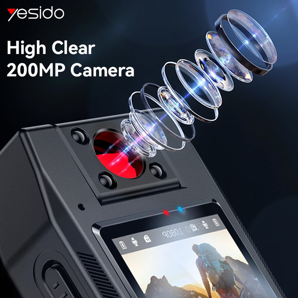 Sportovní kamera Yesido KM25, 1080P, Displej 1.3 palce, Černá