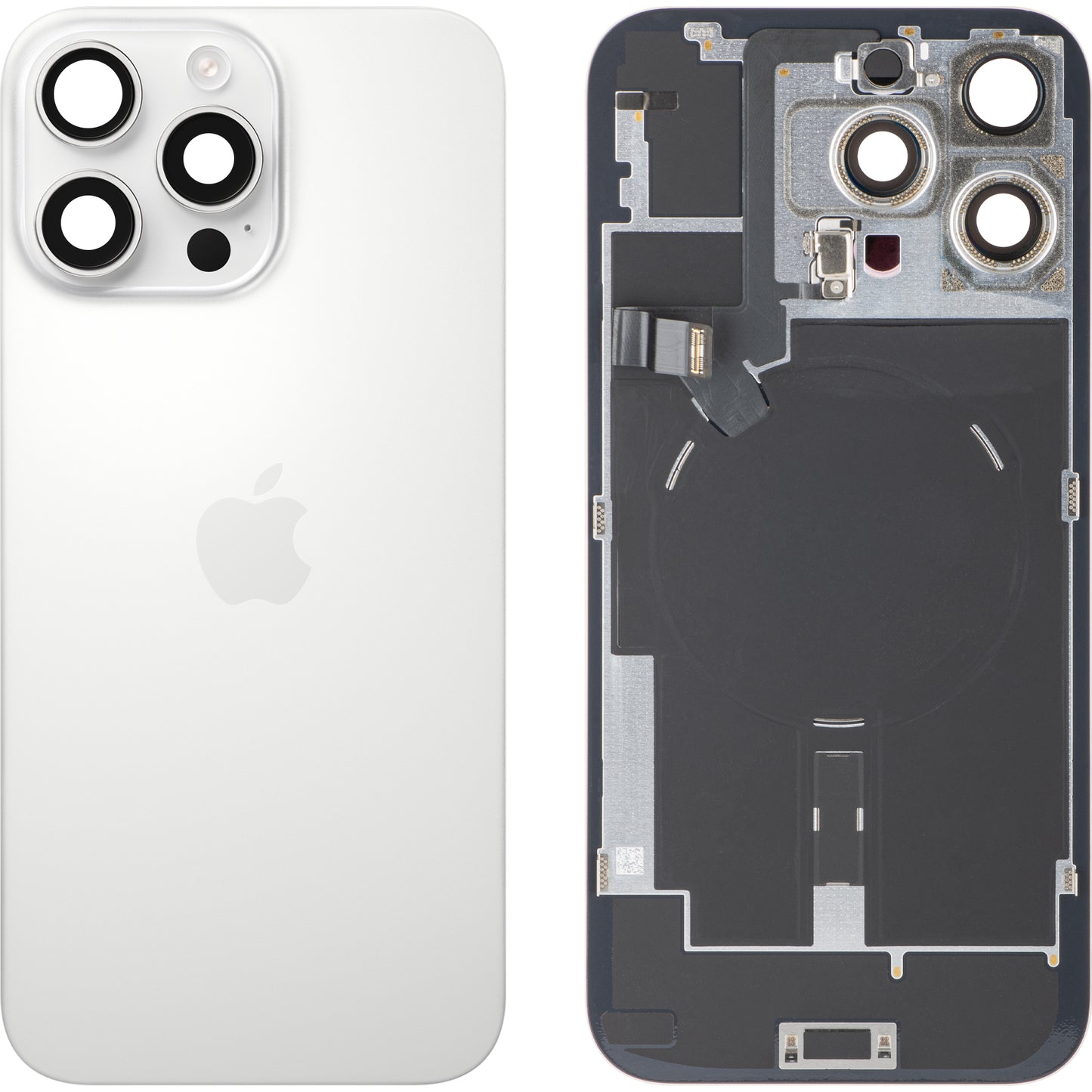 Kryt baterie Apple iPhone 16 Pro Max, Bílý (White Titanium), Swap