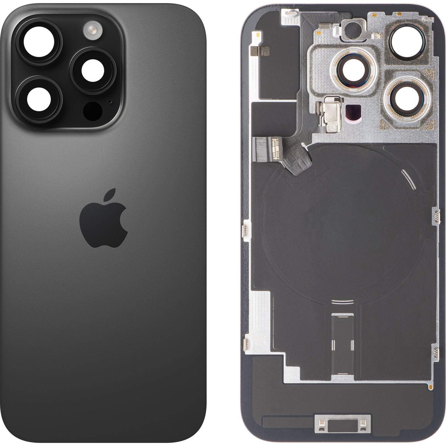 Kryt baterie Apple iPhone 16 Pro, Černý (Black Titanium), Swap