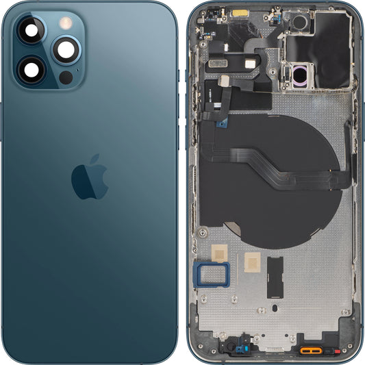 Kryt baterie Apple iPhone 12 Pro, s prostředním krytem, Modrý (Pacific Blue), Swap