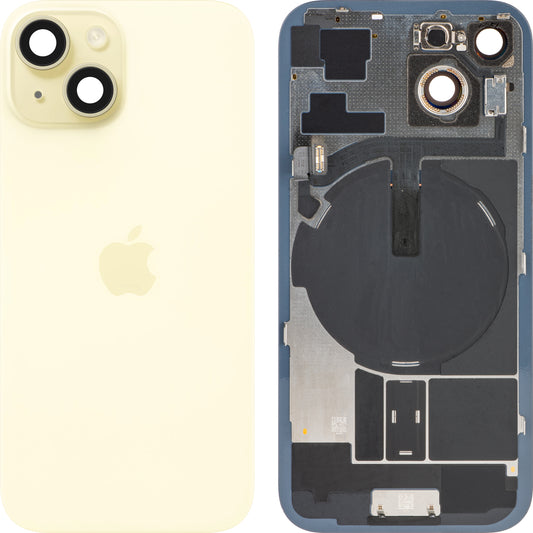 Kryt baterie Apple iPhone 15, žlutý, Swap