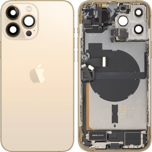 Kryt baterie Apple iPhone 13 Pro Max, s prostředním krytem, kompletní díly, zlatý, Swap