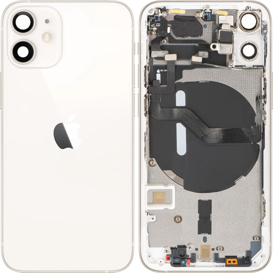 Kryt baterie Apple iPhone 12 mini, s prostředním krytem, bílý, Swap