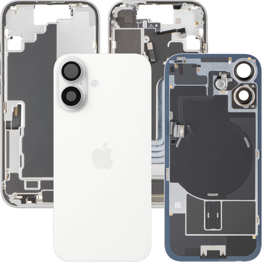 Kryt baterie Apple iPhone 17, s prostředním krytem, kompletní díly, bílý, Swap