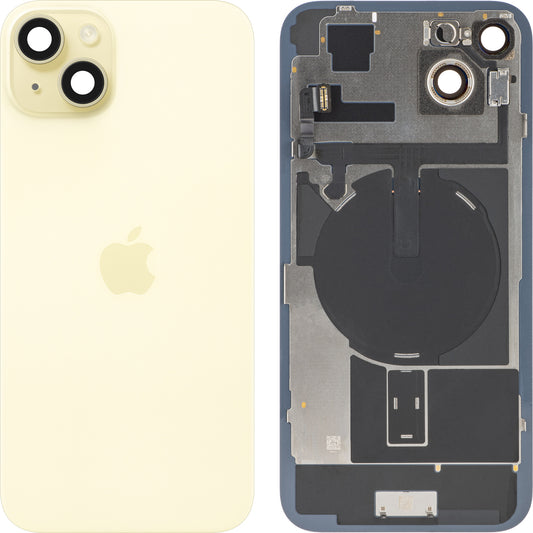Zadní kryt baterie Apple iPhone 15 Plus, žlutý, Swap