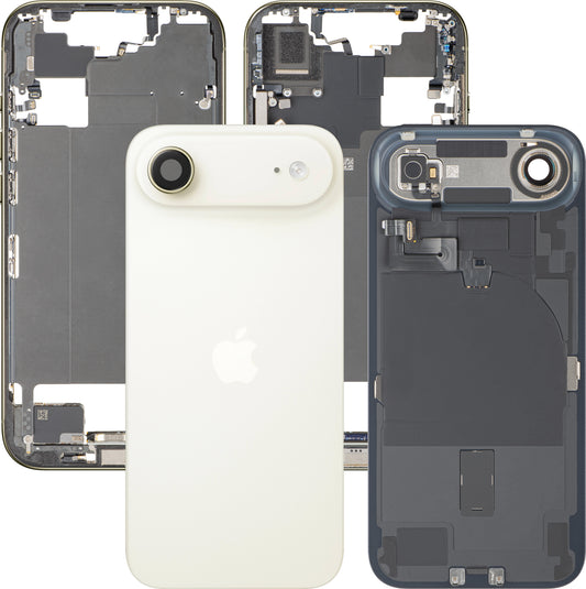 Zadní kryt baterie Apple iPhone 17 Air, se středním rámečkem, kompletní díly, zlatý (Light Gold), prémiová výměna