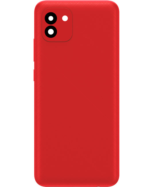 Kryt baterie kompatibilní se Samsung Galaxy A03 A035, Verze F, Červená