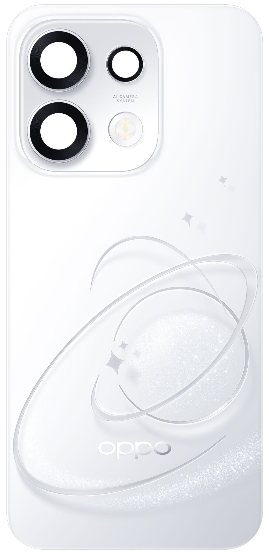 Zadní kryt baterie Oppo Reno16 F / Reno16 FS, stříbrný (Pop White), servisní balíček 621033001109