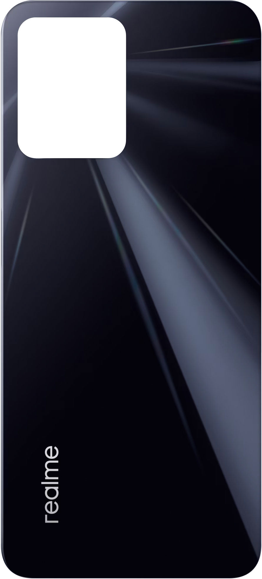 Kryt baterie Realme C35, černý (Glowing Black), servisní balíček 4710671