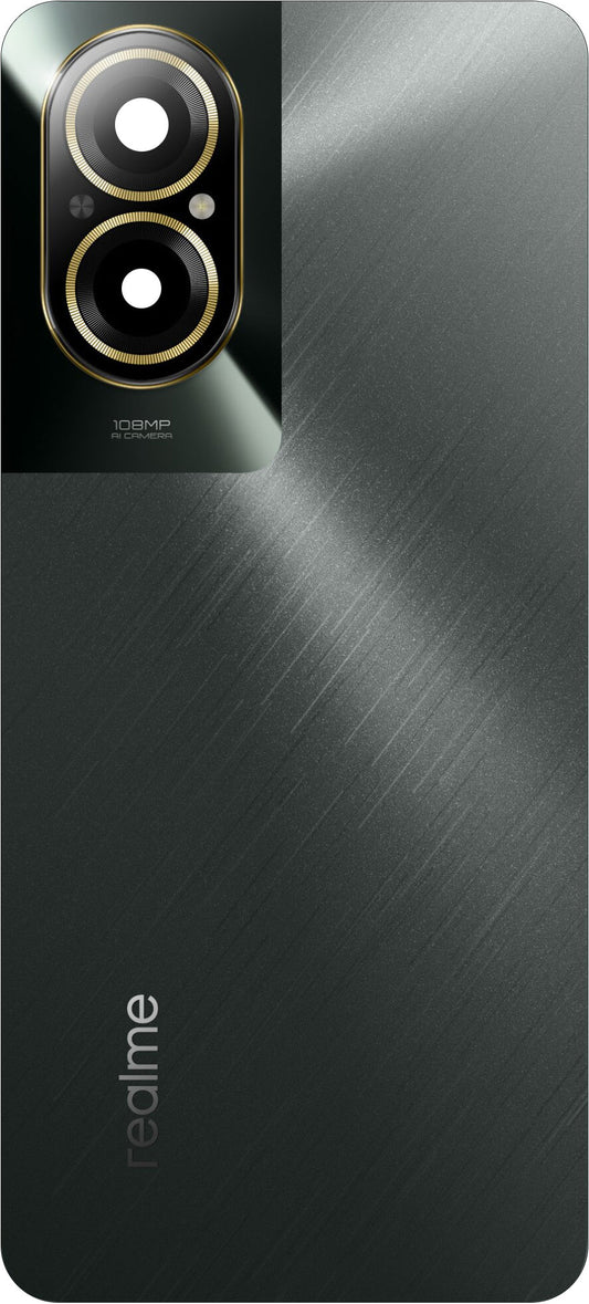 Kryt baterie Realme C67 4G, Černý (Black Rock), Servisní balíček 621033000167