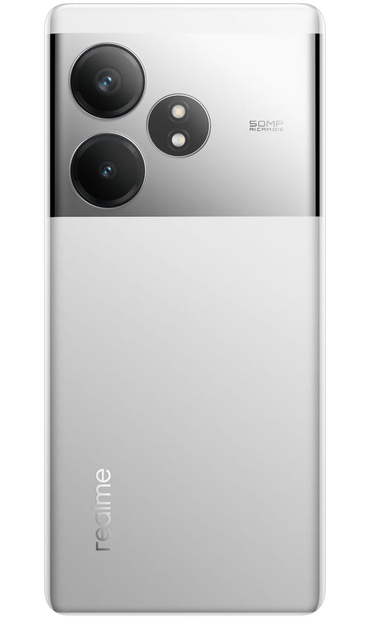 Kryt baterie Realme GT 6T, Stříbrný (Fluid Silver), Servisní balíček 621033000296