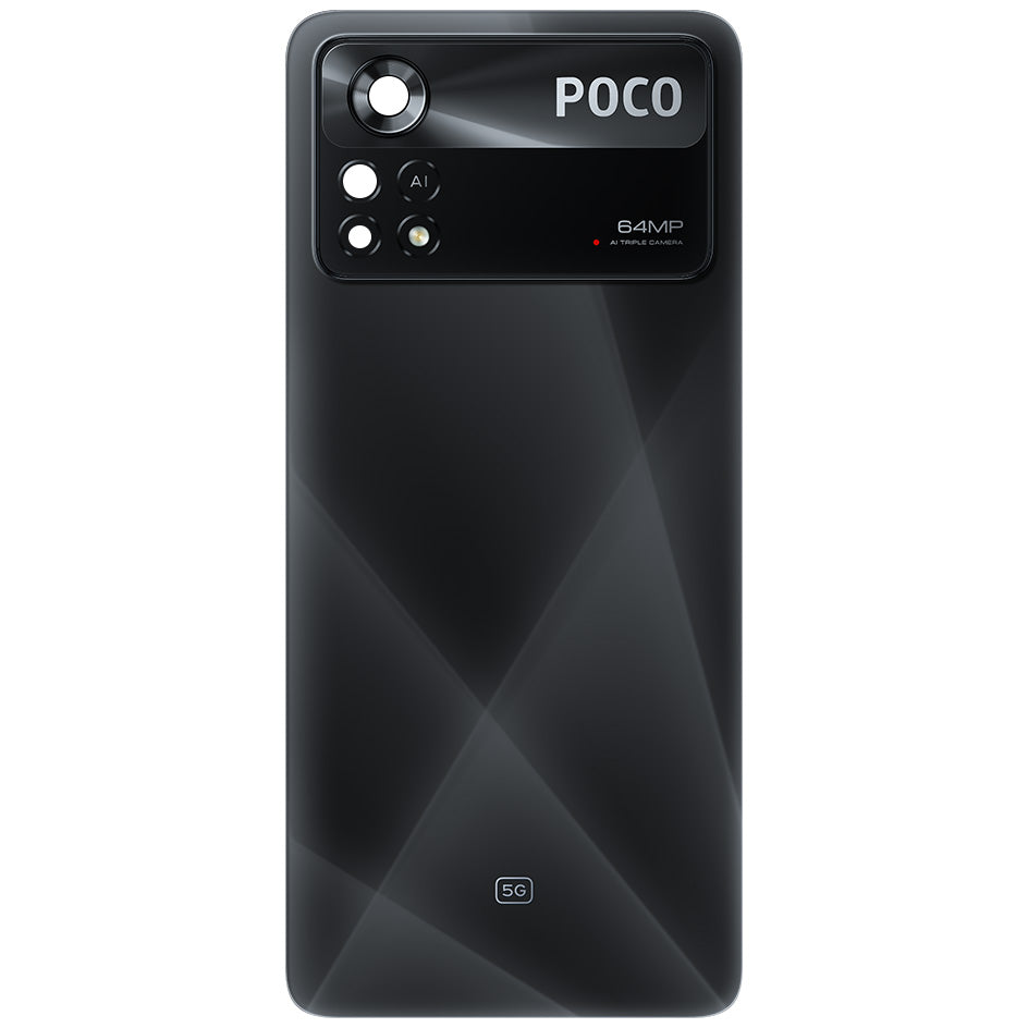 Kryt baterie Xiaomi Poco X4 Pro 5G, Černý (Laser Black), Service Pack 5600050K6P00