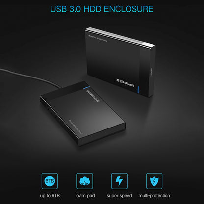 Rack UGREEN US221 pro HDD / SSD SATA 2.5inch, USB 3.0, Černý