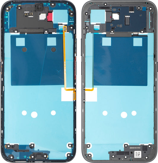 Střední kryt Honor 600 Smart, černý (Velvet Black), servisní balíček 9707ADNR