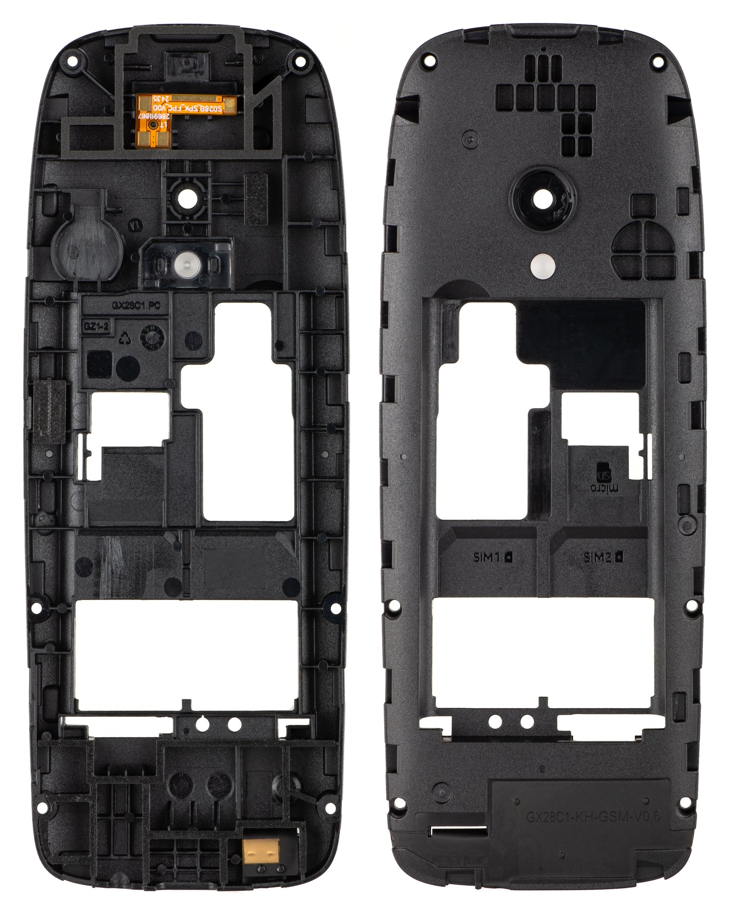 Střední kryt pro NOKIA 6310 (2024), černý