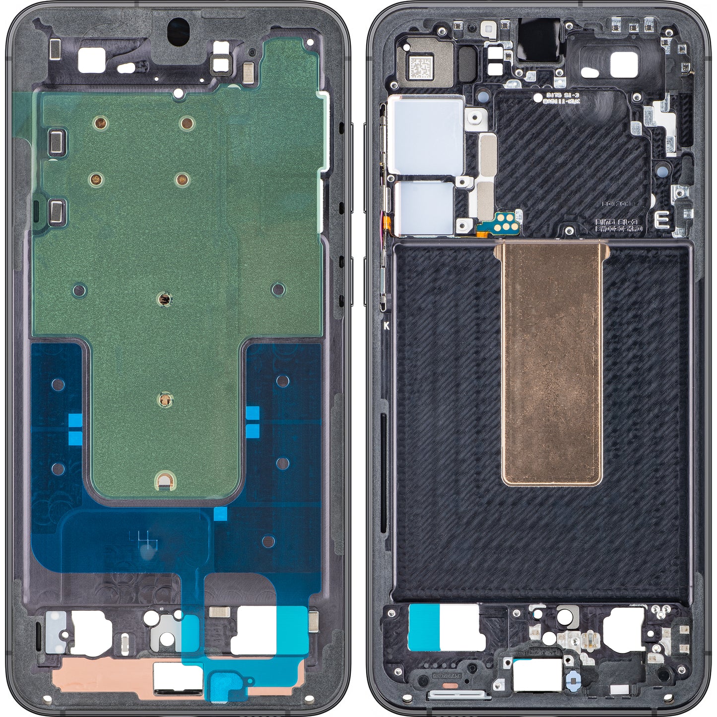 Střední kryt Samsung Galaxy S23+ S916, Černá (Phantom Black), Service Pack GH96-15838A