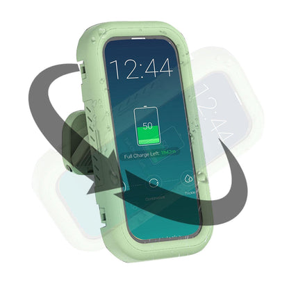 Techsuit LC-999 Wall Case with Touch Membrane for Phone, Waterproof, Green