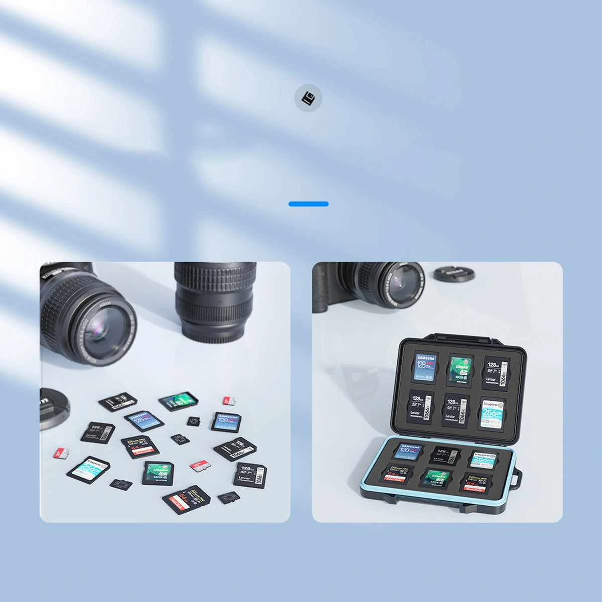 Ochranný obal Orico PHCD-3 pro paměťové karty SD / microSD, černý