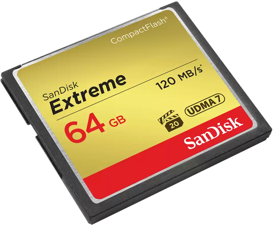 Paměťová karta CompactFlash SanDisk Extreme, 64Gb, UDMA 7 SDCFXSB-064G-G46