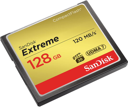 Paměťová karta CompactFlash SanDisk Extreme, 128Gb, UDMA 7 SDCFXSB-128G-G46