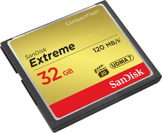 Paměťová karta CompactFlash SanDisk Extreme, 32Gb, UDMA 7 SDCFXSB-032G-G46