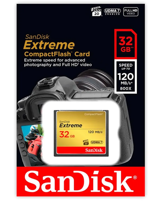 Paměťová karta CompactFlash SanDisk Extreme, 32Gb, UDMA 7 SDCFXSB-032G-G46
